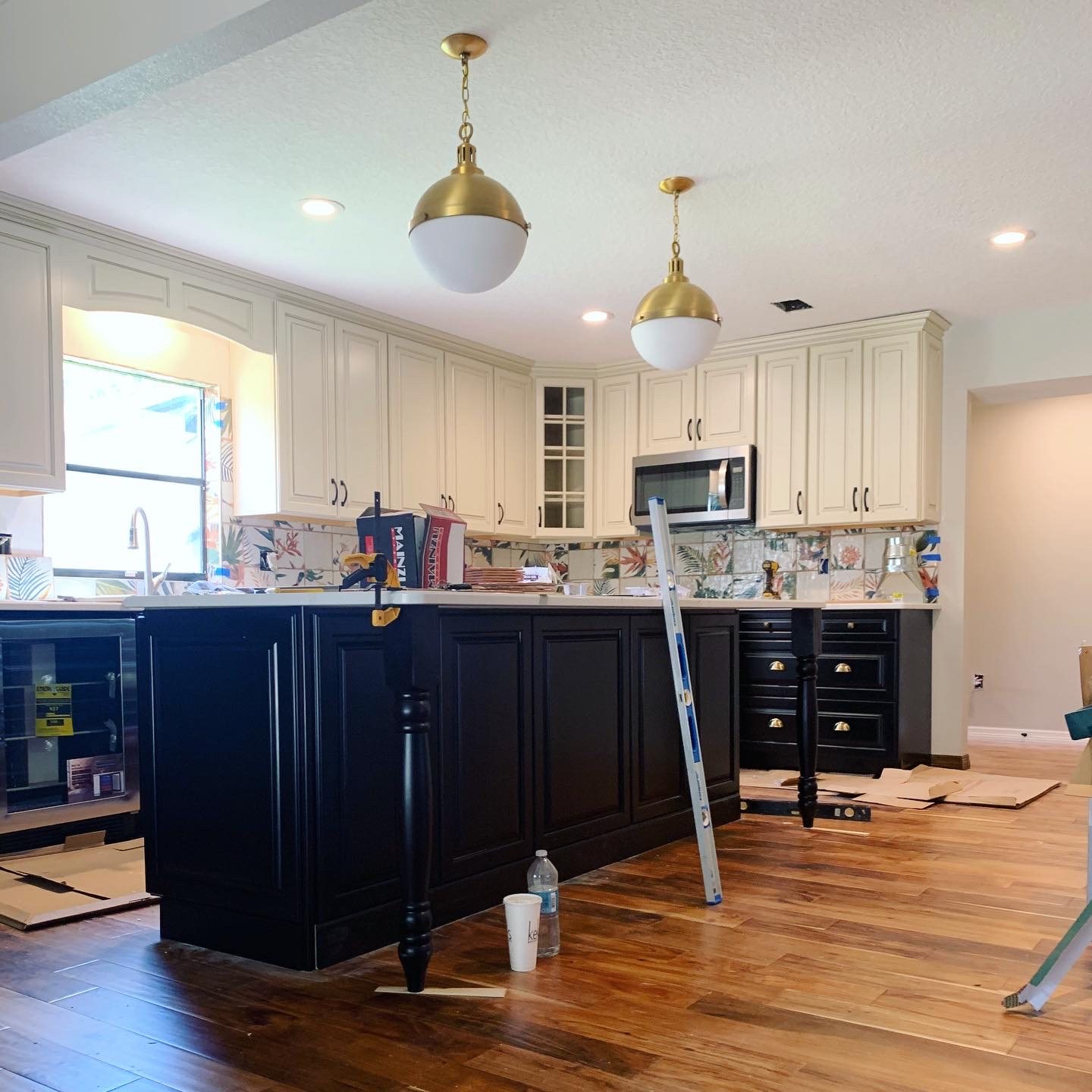 Kitchen remodel in progress by Wages Construction