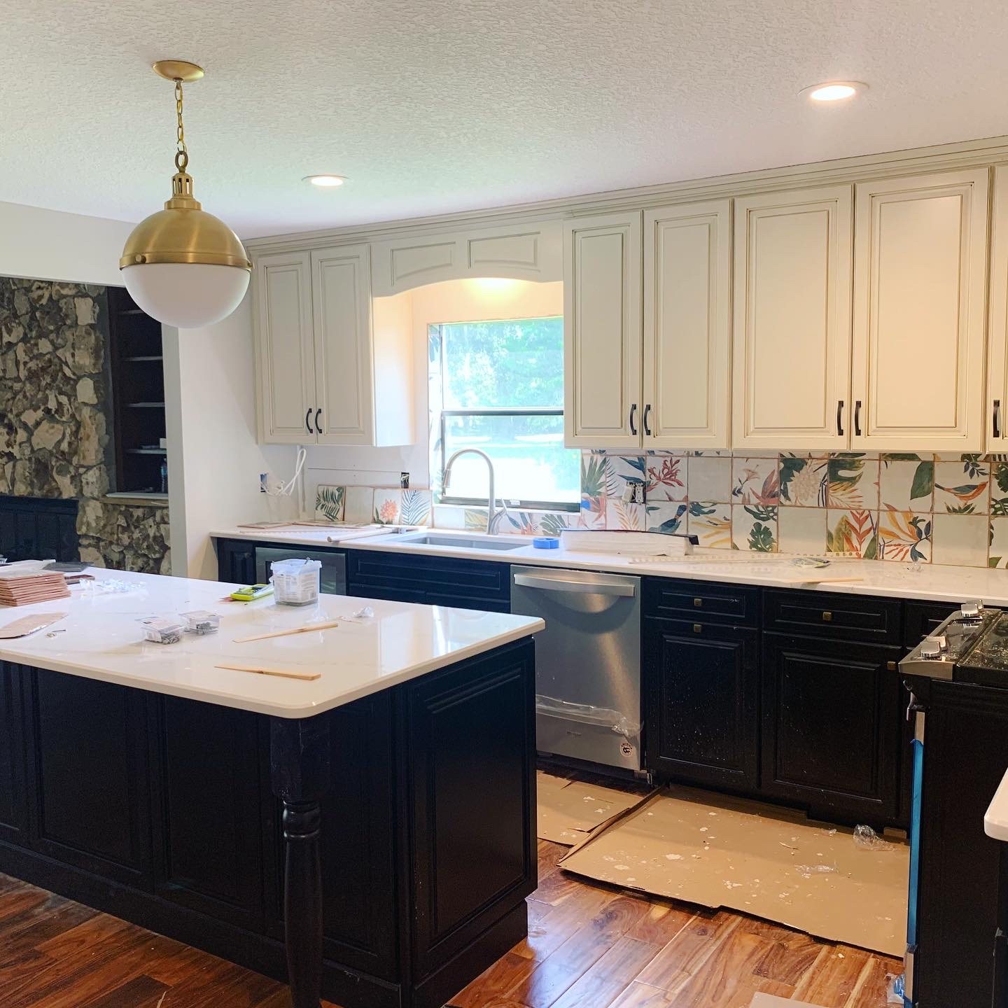 Kitchen remodel in progress by Wages Construction