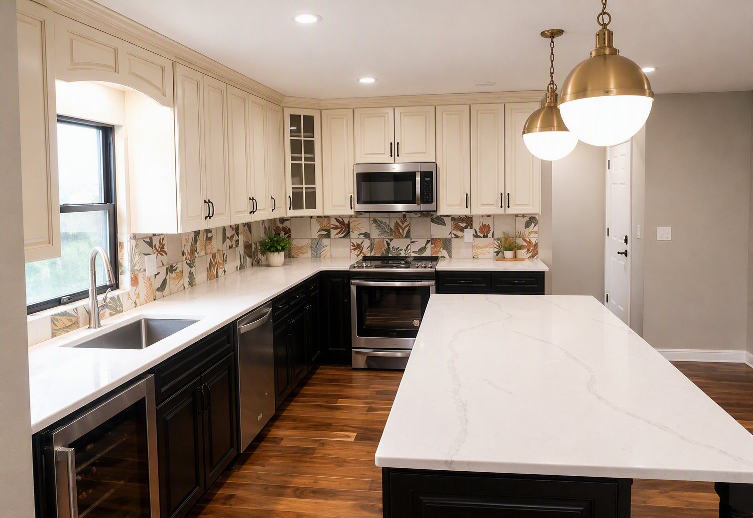 Finished kitchen remodel by Wages Construction