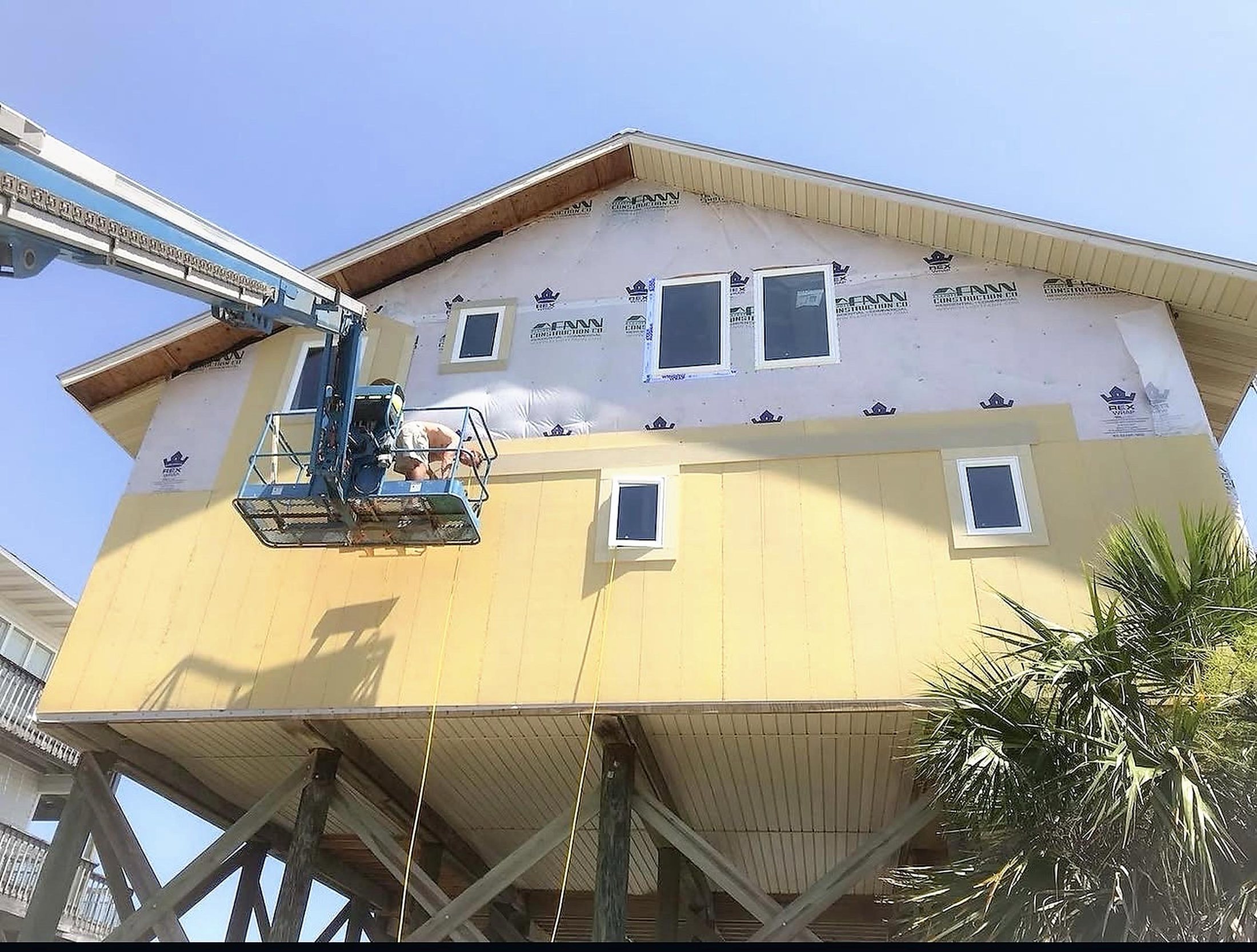 Exterior siding and window installation project